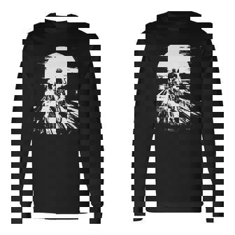 レーシング・サイクリスト、バイカー・サイクリズムを描く 長袖tシャツ 長袖Tシャツ - Kawaiitshirt