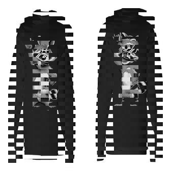 ロックンラスカルサングラスでクール 長袖Tシャツ - Kawaiitshirt