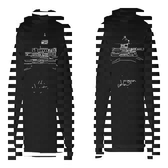 ワシントン Dc キャピトル ヒルのお土産 長袖Tシャツ - Kawaiitshirt