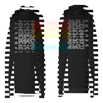 ヴィンテージ レトロ ブロンコス 長袖Tシャツ - Kawaiitshirt