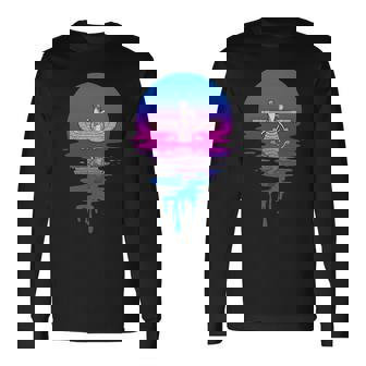 ヴィンテージ レトロ 夕日 アヌンナキ 長袖tシャツ 長袖Tシャツ - Kawaiitshirt