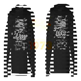 ヴィンテージ1973 カセット・ペンシル 53歳の誕生日 長袖Tシャツ - Kawaiitshirt