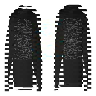 世界の100言語でこんにちは、国際連合 長袖tシャツ 長袖Tシャツ - Kawaiitshirt