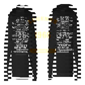 伝説は1966年にヴィンテージ60歳の誕生日に生まれました60歳 長袖tシャツ 長袖Tシャツ - Kawaiitshirt