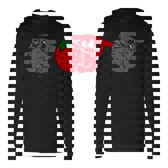 千葉県ご当地キャラいちごバージョン 長袖Tシャツ - Kawaiitshirt