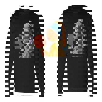 卓球 面白いtシャツ ボール ピンポン おもしろ 服 ネタ メンズ 卓球部 おもしろグッズ 大人 子供 長袖tシャツ 長袖Tシャツ - Kawaiitshirt