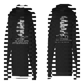 反社会主義と共産主義者 スターリン 長袖Tシャツ - Kawaiitshirt