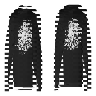 古生物学 アンモナイトプリント、古生物学者 化石アンモナイト 長袖Tシャツ - Kawaiitshirt