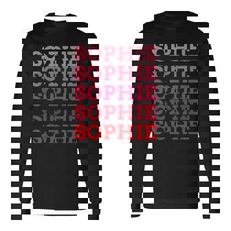 名前入りophie I Loveophie ヴィンテージ 長袖Tシャツ - Kawaiitshirt