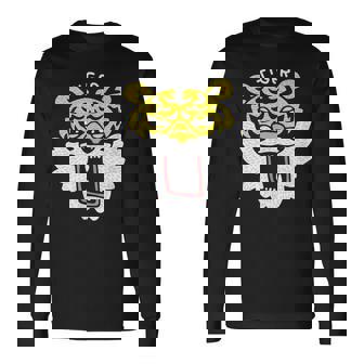 和風タイガーフェイス – ゆるかわ虎デザイン 長袖Tシャツ - Kawaiitshirt