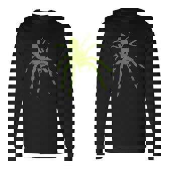 大きな蜘蛛とタランチュラと蜘蛛の巣 蜘蛛が好きです。 長袖Tシャツ - Kawaiitshirt