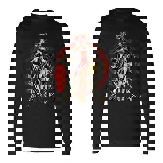 天照大神 太陽 女神 古代日本神話 神 長袖Tシャツ - Kawaiitshirt