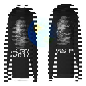 太陽系 第3惑星 地球 宇宙 長袖Tシャツ - Kawaiitshirt