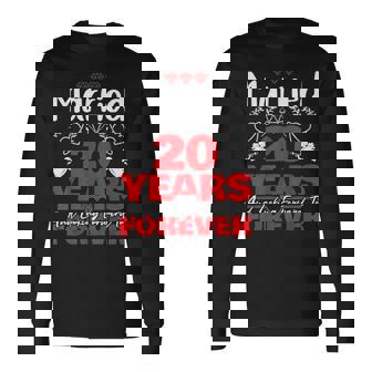 夫、妻へのギフト 結婚20年前 結婚記念日 長袖Tシャツ - Kawaiitshirt