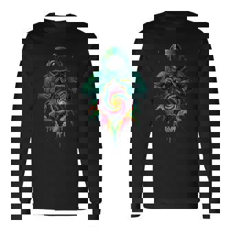 宇宙飛行士が宇宙の裂け目 長袖Tシャツ - Kawaiitshirt