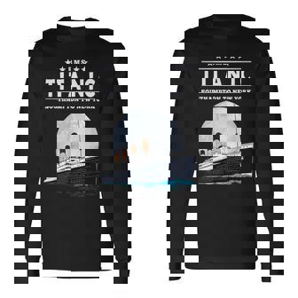 息子のための1912年のヴィンテージタイタニック航海船クルーズギフト 長袖Tシャツ - Kawaiitshirt