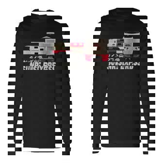 日の出 特急 列車 日本 日の出 出雲 東京出雲 扇子 長袖Tシャツ - Kawaiitshirt