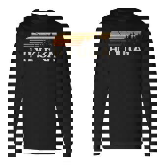 日向 日本 エバーグリーン ヴィンテージ サンセット 長袖Tシャツ - Kawaiitshirt