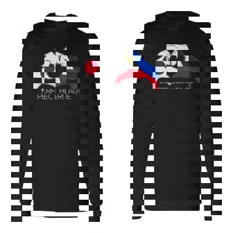 日本とフィリピン フィリピン人 日本人パーフェクトヘリテージ ヘア 長袖Tシャツ - Kawaiitshirt