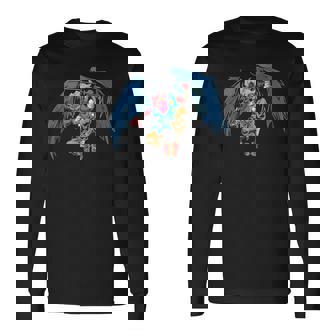 日本妖怪フィギュア天狗 長袖Tシャツ - Kawaiitshirt