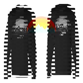 日没のジュラ山脈とハイマートカントン 長袖Tシャツ - Kawaiitshirt