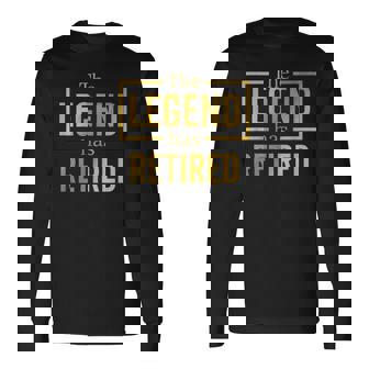 昔は同僚の定年退職祝いに、レジェンドと一緒に働いてた 長袖Tシャツ - Kawaiitshirt