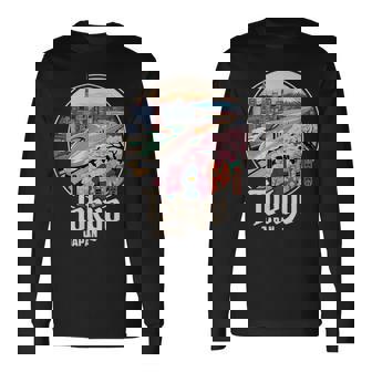 東京 日本 新幹線 さくら 富士山 漢字 お土産 長袖Tシャツ - Kawaiitshirt