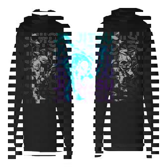 柔術柔術 呪術廻戦 レトロ 長袖Tシャツ - Kawaiitshirt