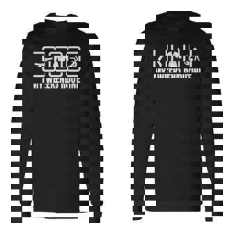 柔道整復師の週末スケジュール 柔道愛好家 長袖tシャツ 長袖Tシャツ - Kawaiitshirt