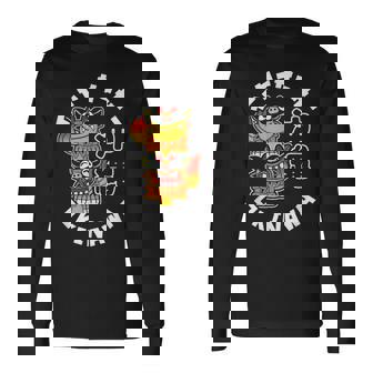 沖縄ジャパン シーサーガーディアンライオンズ 日本漢字お土産 長袖Tシャツ - Kawaiitshirt