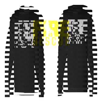 消防救助部 消防士 消防士 制服 長袖Tシャツ - Kawaiitshirt