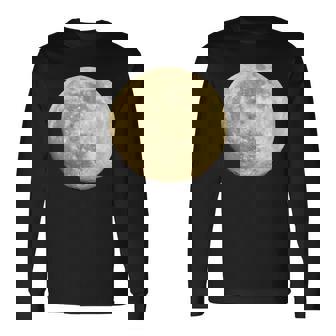 満月 夜空 月 長袖Tシャツ - Kawaiitshirt