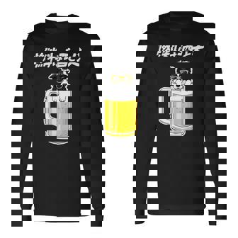 燃料は酒 ボーダーコリー グッズ 犬 おもしろ 面白い ネタ 飲み会 長袖tシャツ 長袖Tシャツ - Kawaiitshirt