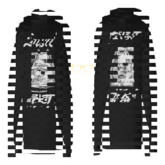 犬がいるので帰る ポメラニアン グッズ 犬好き おもしろ 面白い ネタ 笑える 長袖Tシャツ - Kawaiitshirt