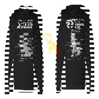 犬のなでかた解説 犬好き アイデア ギフト サプライズ わんこ 半袖 ペット プリント 犬の日 おもしろ 長袖Tシャツ - Kawaiitshirt