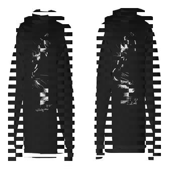 猫の気持ちは猫にしか分からない 長袖tシャツ 長袖Tシャツ - Kawaiitshirt