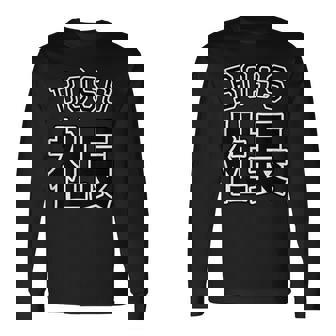 社長 Boss ボス（チームユニフォーム風）【変なデザイン屋さん】文字 面白い ネタ 長袖Tシャツ - Kawaiitshirt