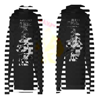 空手ゴリラ 空手ファイティングゴリラ 長袖Tシャツ - Kawaiitshirt