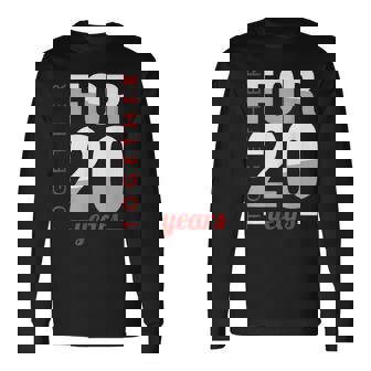 結婚20周年 結婚記念日 磁器 結婚記念日 長袖Tシャツ - Kawaiitshirt