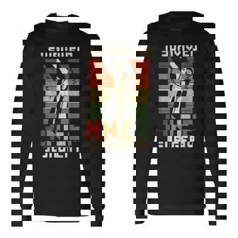 膝の手術の患者さん 面白い膝 長袖Tシャツ - Kawaiitshirt