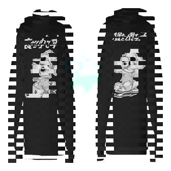 褒めたら伸びる子 マルチーズ グッズ 犬 おもしろ 面白い ネタ 笑える かわいい 長袖Tシャツ - Kawaiitshirt