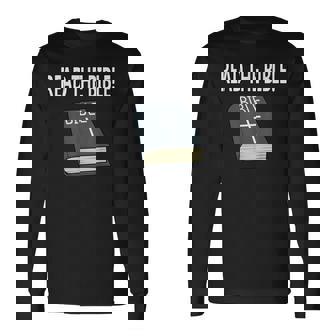 読む 聖書 信仰 キリスト教 イエス・キリスト 長袖Tシャツ - Kawaiitshirt