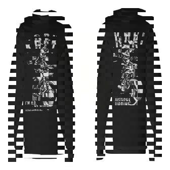 還暦祝い バイク好き 猫好き 父 男性 クラシックバイク 60歳 I'm Not Old Just Upgrading 長袖Tシャツ - Kawaiitshirt