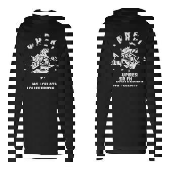 還暦祝い 魚釣りが趣味の60歳に贈る特別なお祝い 長寿・安全・大漁祈願 かっこいい 長袖Tシャツ - Kawaiitshirt