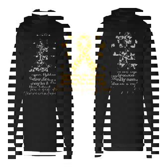 闘士と生存者の小児がん啓発をサポート 長袖Tシャツ - Kawaiitshirt