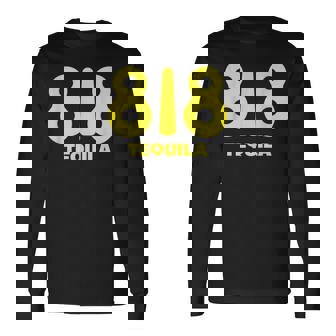 面白いドリンクデザイン 818 チームテキーラワインラバー 長袖Tシャツ - Kawaiitshirt