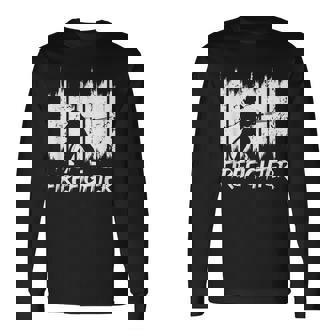 面白い消防士消防チーム消防団 長袖Tシャツ - Kawaiitshirt