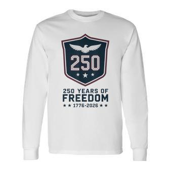 250Ème Anniversaire Patriotique 4 Juillet Usa 1776-2026 T-shirt à manches longues - Cadeauxyz