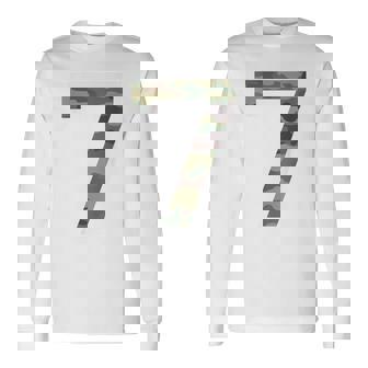 7 ジャージ ユニフォーム バーシティ スポーツ 迷彩 カモフラージュ 7Th 長袖Tシャツ - Kawaiitshirt