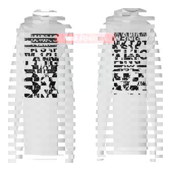 Advertencia Puede Empezar A Hablar Deka Music Camiseta de manga larga - Regaloses